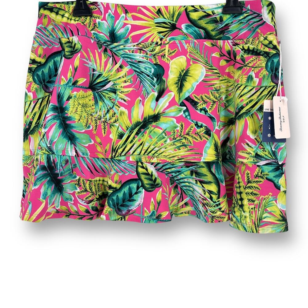 Tommy Bahama Golf Floral Tropical Flounce Ruffle Hem Skort Skirt Size XL - Picture 4 of 6
